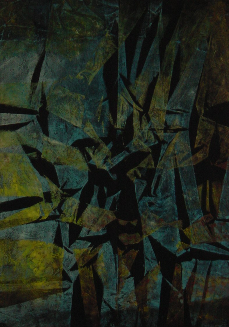 W2719-0 Dahm - Komposition blau-grun Splitterbild.JPG